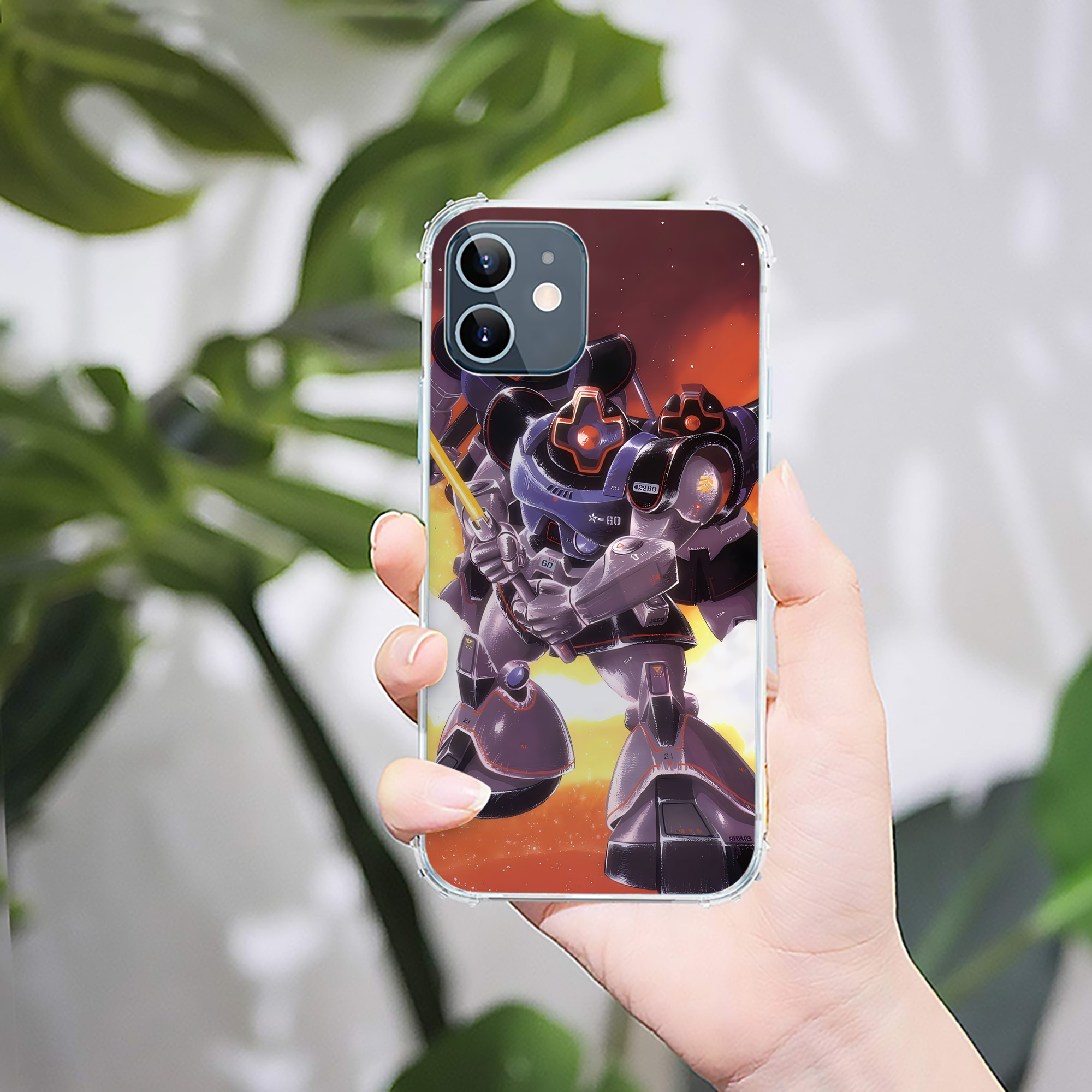 （画像用） 機動戦士ガンダム Mobile Suit Gundam 【iPhone 12シリーズ対応】透明スマホケース（クリアソフトケース）